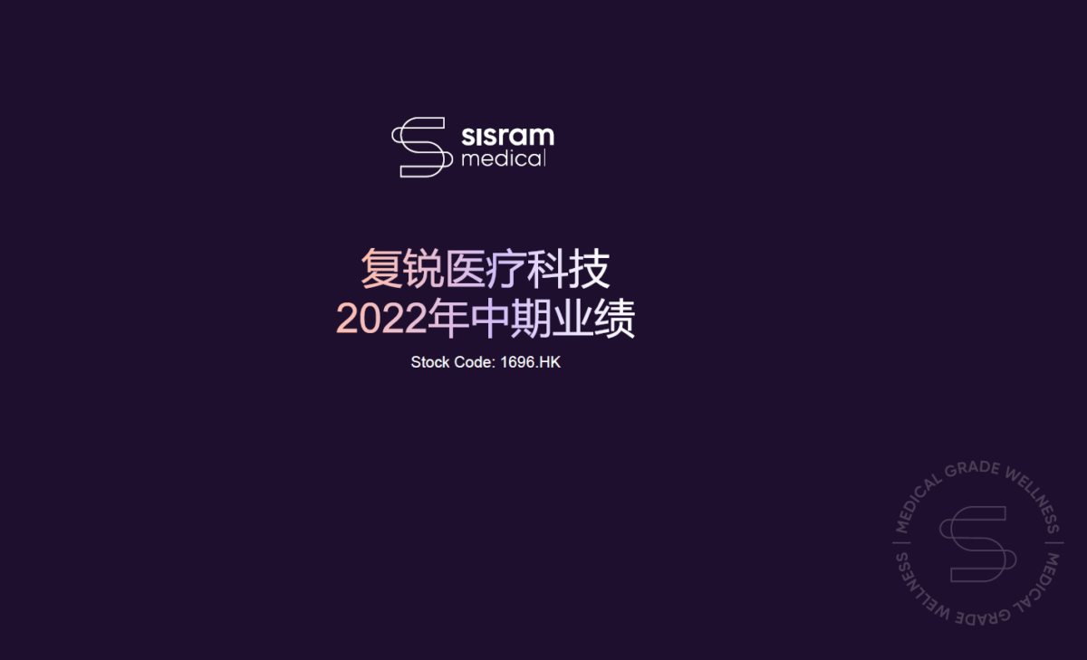  复锐医疗科技2022年中期业绩